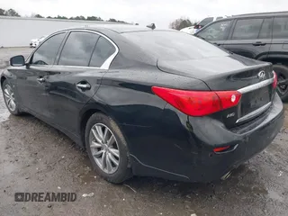 2015 Infiniti Q50 with VIN JN1BV7AR6FM421919, listed as a IAAI auction lot 41078899 with 172,459 mi miles and . Bid and sale history available at carsss.com. Image 3.