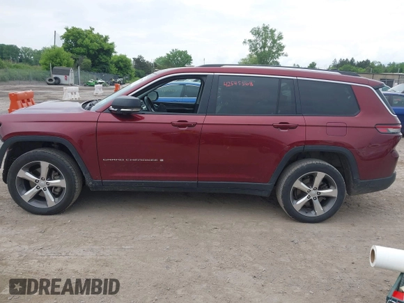 2021 Jeep Grand Cherokee Limited with VIN 1C4RJKBG1M8131407, listed as a IAAI auction lot 42545568 with 59,543 mi miles and . Bid and sale history available at DreamBid. Image 14.