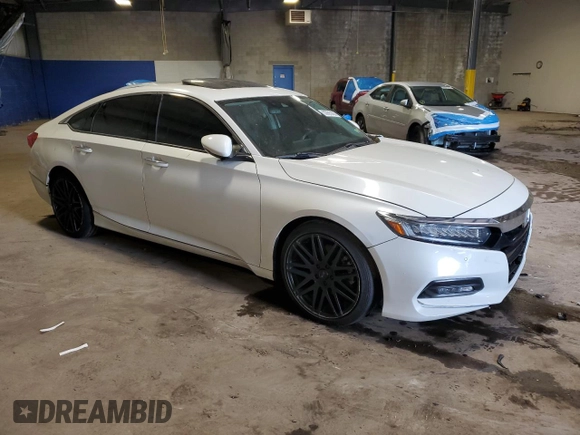 2019 Honda Accord Touring with VIN 1HGCV2F93KA005692, listed as a Copart auction lot 55985265 with 93,414 mi miles and Salvage title. Bid and sale history available at DreamBid. Image 4.