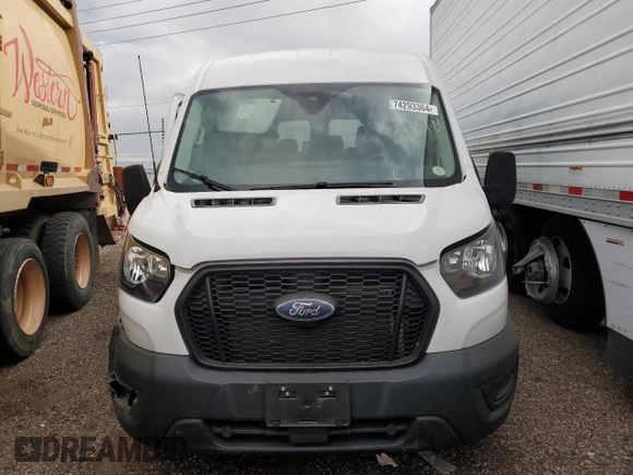 2021 Ford Transit Passenger XL z VIN 1FBAX9C82MKA89042, wystawiony jako Copart lot #74293364 z przebiegiem 5 481 mil mil oraz Szkoda całkowita • Salvage title. Historia ofert i sprzedaży dostępna na DreamBid. Obrazek 5.
