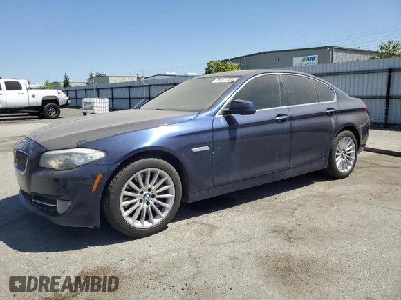 2013 BMW 5 Series 535i with VIN WBAFR7C56DC827227, listed as a Copart auction lot 50571785 with 104,128 mi miles and Clean Title. Bid and sale history available at DreamBid. Image 1.
