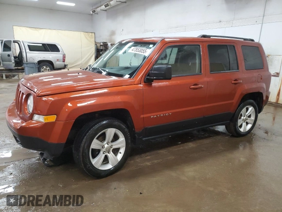 2012 Jeep Patriot Latitude with VIN 1C4NJRFBXCD567765, listed as a Copart auction lot 47853055 with 107,892 mi miles and Clean Title. Bid and sale history available at carsss.com. Image 1.