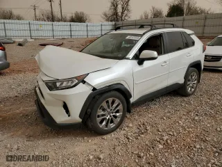 2021 Toyota RAV4 XLE Premium with VIN 2T3C1RFV0MW141833, listed as a Copart auction lot 49157415 with 54,072 mi miles and Salvage Title. Bid and sale history available at carsss.com. Image 1.