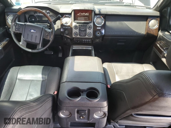 2016 Ford F-250 Lariat with VIN 1FT7W2BTXGEC20338, listed as a Copart auction lot 61798515 with 206,338 mi miles and Salvage title. Bid and sale history available at DreamBid. Image 8.