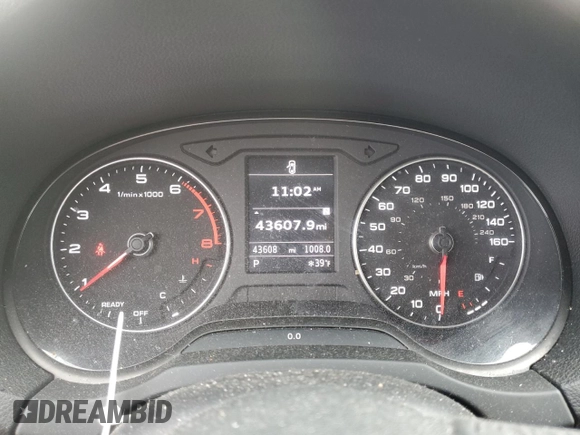 2018 Audi A3 Sedan Premium with VIN WAUB8GFF2J1049926, listed as a Copart auction lot 78566473 with 43,607 mi miles. Bid and sale history available at carsss.com. Image 9.