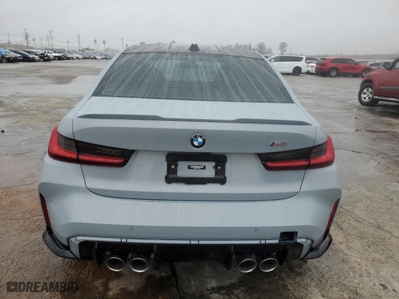 2023 BMW M3 with VIN WBS53AY03PFN80285, listed as a Copart auction lot 82807034 with 2,117 mi miles and Clean Title. Bid and sale history available at carsss.com. Image 6.