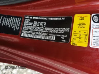 2013 BMW 1 Series 128i with VIN WBAUN1C58DVH78166, listed as a Copart auction lot 59438743 with Not Provided miles and Salvage Title. Bid and sale history available at carsss.com. Image 10.