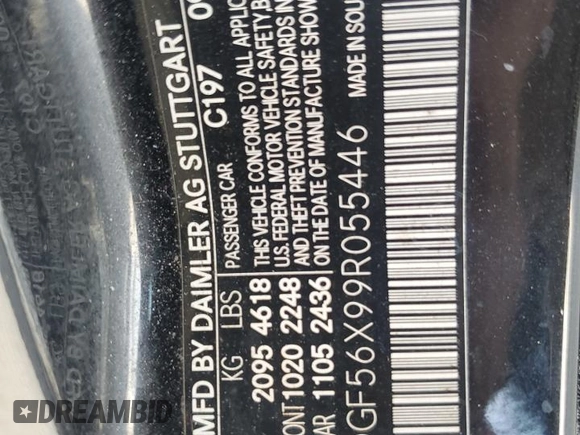 2009 Mercedes-Benz C 350 Sport with VIN WDDGF56X99R055446, listed as a Copart auction lot 45384885 with 211,526 mi miles and Salvage title. Bid and sale history available at DreamBid. Image 12.