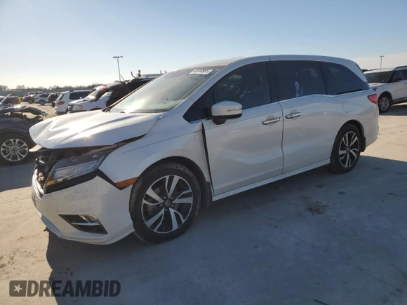 2020 Honda Odyssey Elite with VIN 5FNRL6H91LB037293, listed as a Copart auction lot 45844985 with Not Provided miles and Salvage Title. Bid and sale history available at DreamBid. Image 1.