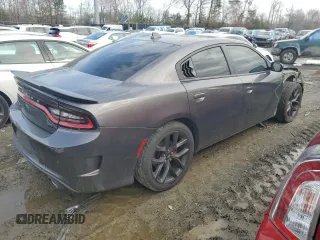 2019 Dodge Charger GT with VIN 2C3CDXHG7KH568289, listed as a Copart auction lot 49077235 with 90,271 mi miles and Salvage Title. Bid and sale history available at DreamBid. Image 3.