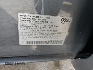 2017 Audi Q3 Prestige with VIN WA1GCCFS4HR005705, listed as a Copart auction lot 47733644 with 126,992 mi miles and Salvage Title. Bid and sale history available at carsss.com. Image 13.
