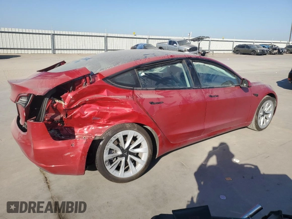 2023 Tesla Model 3 with VIN 5YJ3E1EA1PF468434, listed as a Copart auction lot 74127924 with Not provided miles and Salvage title. Bid and sale history available at DreamBid. Image 3.