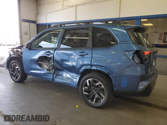 2025 Subaru Forester Limited с VIN JF2SLDRC5SH565483, выставлен на аукционе Copart как лот 58262755 с пробегом 127 миль миль и Списание • Salvage title. История ставок и продаж доступна на DreamBid. Изображение 2.