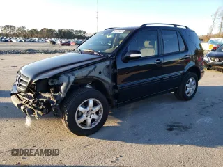 2004 Mercedes-Benz M 500 with VIN 4JGAB75E44A466652, listed as a Copart auction lot 41475445 with 104,258 mi miles and Salvage title. Bid and sale history available at DreamBid. Image 1.