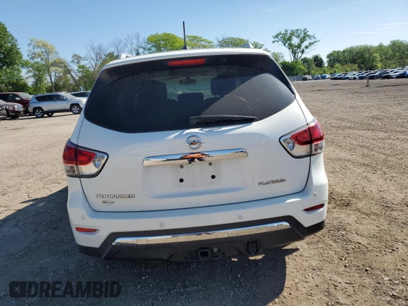 2014 Nissan Pathfinder Platinum with VIN 5N1AR2MN9EC656016, listed as a Copart auction lot 56662885 with 117,366 mi miles and Salvage title. Bid and sale history available at DreamBid. Image 6.