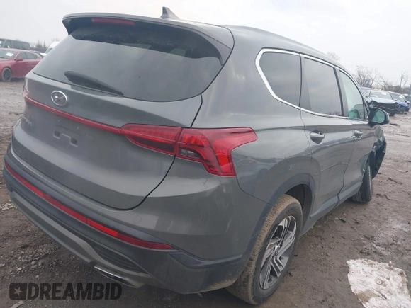 2021 Hyundai Santa Fe SE with VIN 5NMS14AJ7MH326971, listed as a IAAI auction lot 41149061 with 52,602 mi miles. Bid and sale history available at carsss.com. Image 4.