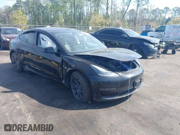 2023 Tesla Model 3 with VIN 5YJ3E1EA3PF681515, listed as a IAAI auction lot 41899053 with 15,985 mi miles and . Bid and sale history available at carsss.com. Image 1.