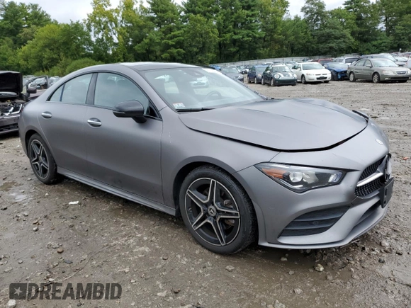 2022 Mercedes-Benz CLA 250 with VIN W1K5J4HB7NN263909, listed as a Copart auction lot 66138673 with 46,408 mi miles and . Bid and sale history available at DreamBid. Image 4.