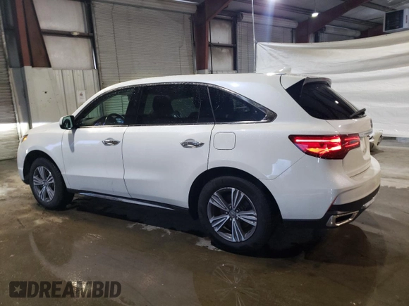2019 Acura MDX with VIN 5J8YD4H33KL033624, listed as a Copart auction lot 43634645 with 41,310 mi miles and Salvage Title. Bid and sale history available at carsss.com. Image 2.