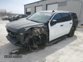 2021 Chevrolet Tahoe Commercial with VIN 1GNSKLED4MR375172, listed as a Copart auction lot 48986465 with Not provided miles and Salvage title. Bid and sale history available at DreamBid. Image 1.