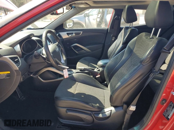 2013 Hyundai Veloster w/Gray Int with VIN KMHTC6AD4DU132794, listed as a Copart auction lot 50352345 with 141,712 mi miles and Salvage Title. Bid and sale history available at carsss.com. Image 7.