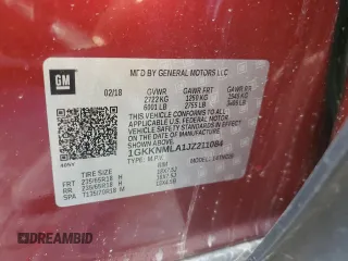 2018 GMC Acadia SLT with VIN 1GKKNMLA1JZ211084, listed as a Copart auction lot 75991994 with Not Provided miles and Non Repairable. Bid and sale history available at DreamBid. Image 13.