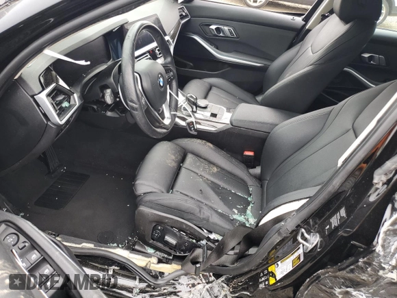 2019 BMW 3 Series 330i xDrive with VIN 3MW5R7J52K8A04913, listed as a Copart auction lot 58498355 with 59,091 mi miles and Salvage title. Bid and sale history available at DreamBid. Image 7.