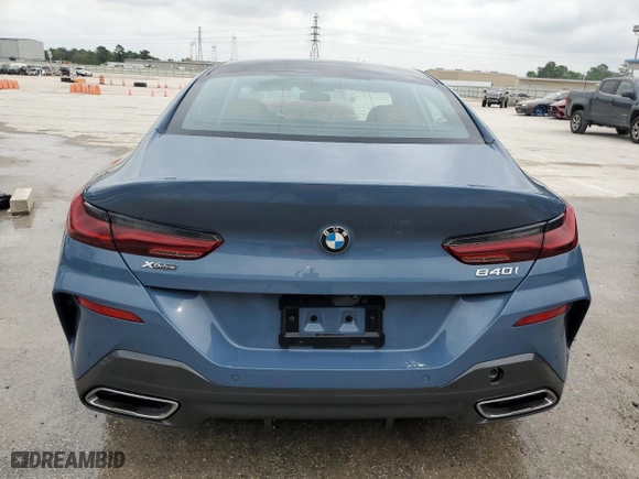 2022 BMW 8 Series 840i with VIN WBAGV4C06NCH19830, listed as a Copart auction lot 51571484 with 31,335 mi miles and Salvage Title. Bid and sale history available at carsss.com. Image 6.