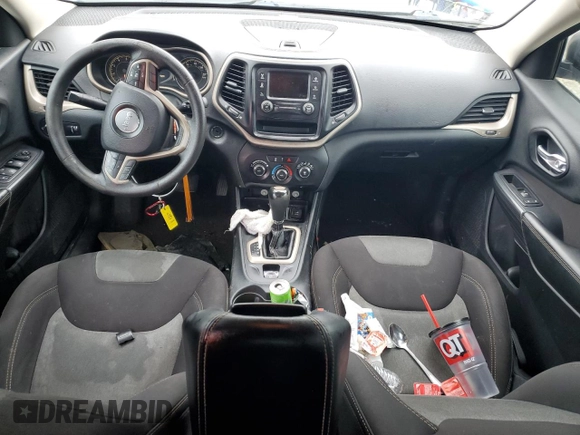 2016 Jeep Cherokee Sport with VIN 1C4PJLAB3GW230202, listed as a Copart auction lot 55849105 with 89,341 mi miles and Salvage title. Bid and sale history available at DreamBid. Image 8.