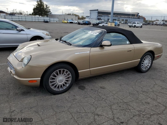 2005 Ford Thunderbird Deluxe with VIN 1FAHP60A35Y107942, listed as a Copart auction lot 79070254 with 95,582 mi miles and Salvage Title. Bid and sale history available at carsss.com. Image 1.