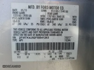2015 Ford Edge SEL with VIN 2FMTK4J92FBB41263, listed as a Copart auction lot 48194025 with 53,566 mi miles and Salvage Title. Bid and sale history available at carsss.com. Image 13.