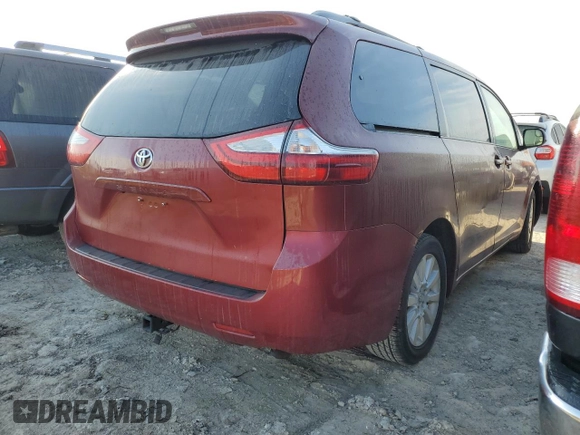 2016 Toyota Sienna LE with VIN 5TDJK3DC4GS138362, listed as a Copart auction lot 74980834 with 0 mi miles and Non Repairable. Bid and sale history available at carsss.com. Image 3.