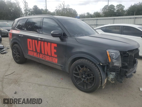 2022 Kia Telluride EX with VIN 5XYP34HC2NG301981, listed as a Copart auction lot 86183774 with 70,373 mi miles and Salvage title. Bid and sale history available at DreamBid. Image 4.
