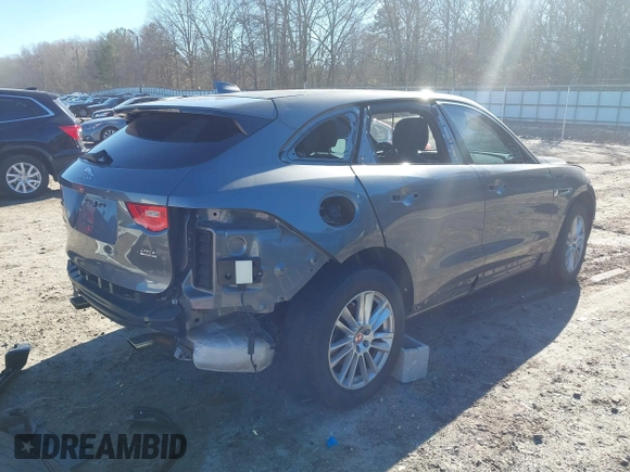 2018 Jaguar F-Pace 25t Prestige with VIN SADCK2FXXJA326749, listed as a IAAI auction lot 41292506 with 34,643 mi miles and . Bid and sale history available at DreamBid. Image 4.