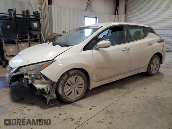 2022 Nissan LEAF S with VIN 1N4AZ1BV8NC563785, listed as a Copart auction lot 45876735 with 35,284 mi miles and Salvage Title. Bid and sale history available at DreamBid. Image 1.