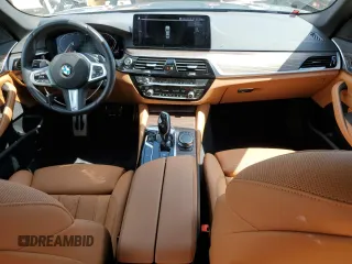 2023 BMW 5 Series 530i with VIN WBA53BH02PCM55841, listed as a Copart auction lot 58391765 with 6,947 mi miles and Salvage title. Bid and sale history available at DreamBid. Image 8.
