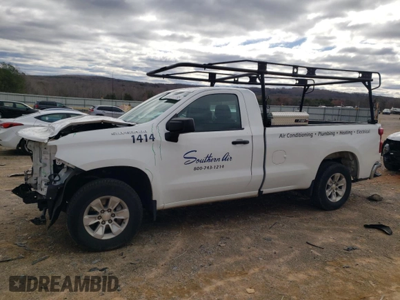 2021 Chevrolet Silverado 1500 Work Truck with VIN 3GCNWAEF5MG250973, listed as a Copart auction lot 47403095 with 78,301 mi miles and Salvage Title. Bid and sale history available at carsss.com. Image 1.