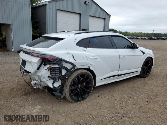 2022 Lamborghini Urus z VIN ZPBCA1ZL8NLA19732, wystawiony jako Copart lot #65918344 z przebiegiem 22 122 mil mil oraz Szkody całkowita. Historia ofert i sprzedaży dostępna na DreamBid. Obrazek 3.