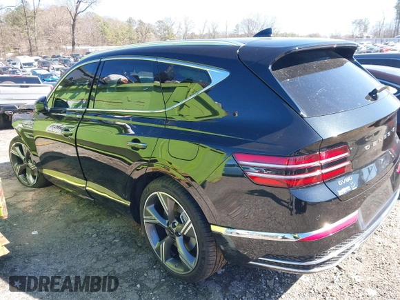 2025 Genesis GV80 z VIN KMUHCESB8SU230772, wystawiony jako IAAI lot #41739606 z przebiegiem 7 515 mil mil oraz . Historia ofert i sprzedaży dostępna na DreamBid. Obrazek 14.