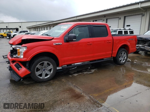 2018 Ford F-150 XL with VIN 1FTEW1EP5JKF52051, listed as a Copart auction lot 50352514 with 57,032 mi miles and Clean Title. Bid and sale history available at carsss.com. Image 1.