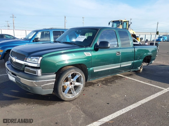 2004 Chevrolet Silverado 1500 LS with VIN 2GCEC19TX41181148, listed as a IAAI auction lot 41676935 with 184,173 mi miles. Bid and sale history available at carsss.com. Image 19.