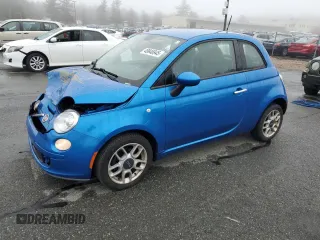2015 FIAT 500 Pop with VIN 3C3CFFAR2FT613524, listed as a Copart auction lot 49946945 with 144,570 mi miles and Salvage Title. Bid and sale history available at carsss.com. Image 1.