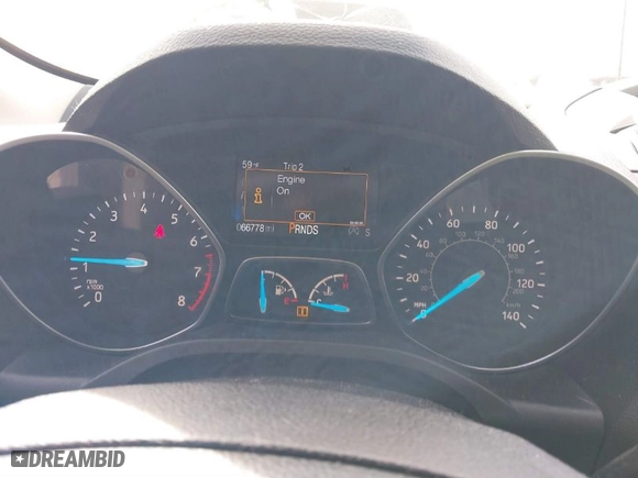 2017 Ford Escape SE with VIN 1FMCU0GD9HUD20265, listed as a IAAI auction lot 41389092 with 66,778 mi miles. Bid and sale history available at carsss.com. Image 7.