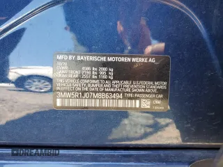 2021 BMW 3 Series 330i with VIN 3MW5R1J07M8B63494, listed as a Copart auction lot 50042565 with 0 mi miles and Salvage Title. Bid and sale history available at carsss.com. Image 12.
