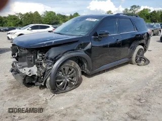 2022 Nissan Pathfinder SV with VIN 5N1DR3BA5NC221321, listed as a Copart auction lot 60929025 with 76,294 mi miles and Salvage title. Bid and sale history available at DreamBid. Image 1.