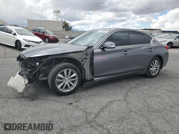 2017 Infiniti Q50 Premium z VIN JN1EV7AP3HM734425, wystawiony jako Copart lot #51866275 z przebiegiem 160 813 mil mil oraz Szkoda całkowita • Salvage title. Historia ofert i sprzedaży dostępna na DreamBid. Obrazek 1.