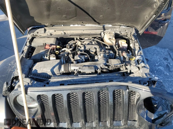 2023 Jeep Wrangler Willys with VIN 1C4HJXDG1PW527567, listed as a Copart auction lot 42218255 with 43,273 mi miles and Salvage Title. Bid and sale history available at DreamBid. Image 14.