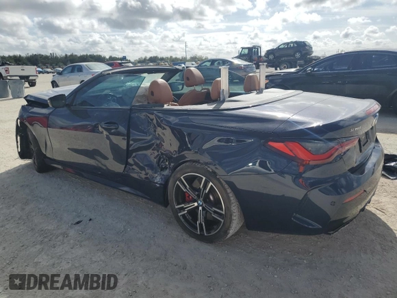 2023 BMW 4 Series M440i with VIN WBA53AT03PCL15153, listed as a Copart auction lot 85457074 with Not Provided miles and Salvage Title. Bid and sale history available at DreamBid. Image 2.