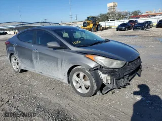 2013 Hyundai Elantra GLS PZEV with VIN 5NPDH4AE2DH452505, listed as a Copart auction lot 46235905 with 181,299 mi miles and Salvage Title. Bid and sale history available at carsss.com. Image 4.