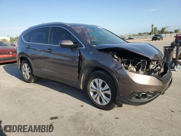 2012 Honda CR-V EX-L with VIN 5J6RM3H79CL031646, listed as a Copart auction lot 50932825 with 123,185 mi miles and Salvage Title. Bid and sale history available at carsss.com. Image 4.